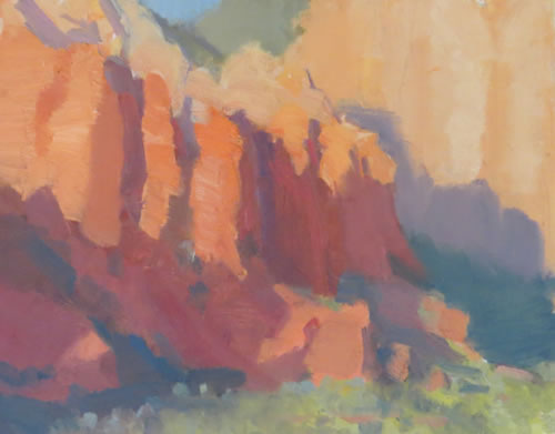 'Evening Rhythms' by Vince Fazio Oil on Canvas Landscape and Still Life Painting at Rowe Gallery